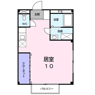 あんてぃーく【1階】の間取り