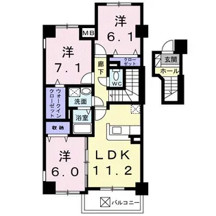 RICHES 21【4階】の間取り