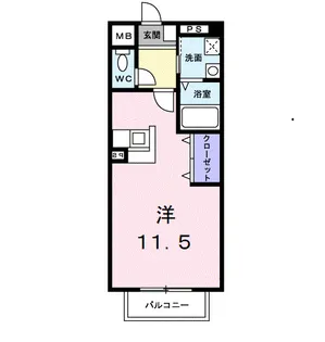 マーベラスK1B【1階】の間取り