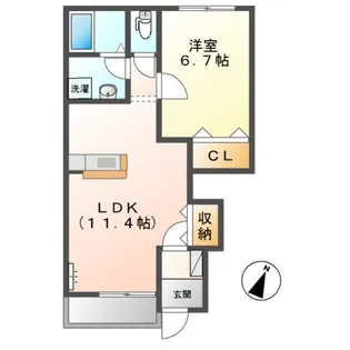 メゾン・エスポワール【1階】の間取り