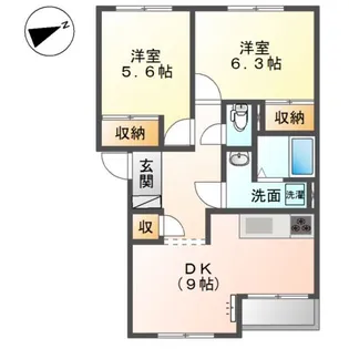 サンハイツ・ファインフェロー【1階】の間取り