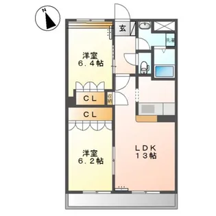 BLUE TERRA【3階】の間取り