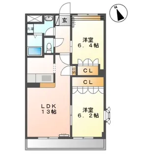 BLUE TERRA【2階】の間取り