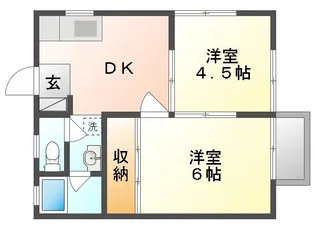 コーポモザン105【2階】の間取り