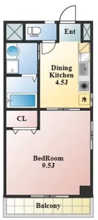 コザックス【7階】の間取り