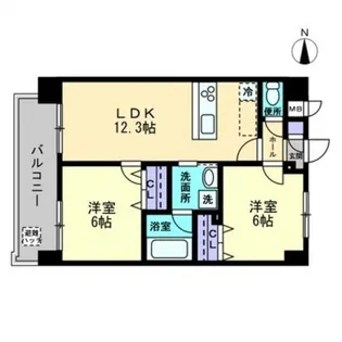 モダン ラ トゥール柳町【7階】の間取り