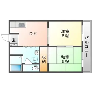 サンメラジュ【2階】の間取り