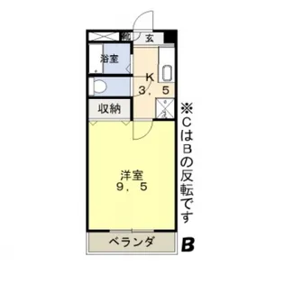 フォレスト東古松【3階】の間取り
