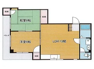 ハイツエメラルド【2階】の間取り