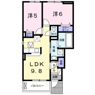 アネックス KAKUSUI Ⅰ【1階】の間取り