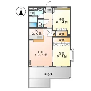 サンプロスパーガルデン【1階】の間取り