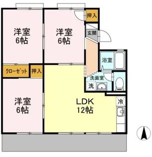 マルベリーM B棟【1階】の間取り