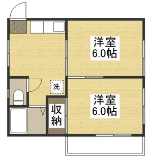 第2木梨コーポ【3階】の間取り