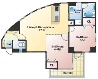カーサスタチオーネ【2階】の間取り