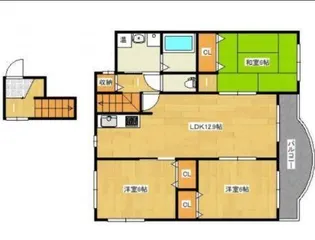 ガーデン津島II【2階】の間取り