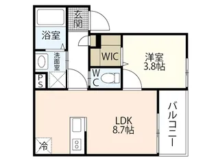 REGALE 船頭町【1階】の間取り