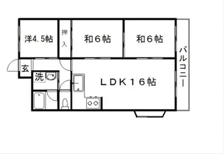 YSビル岡南【3階】の間取り