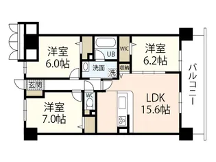 フィール野田公園【7階】の間取り