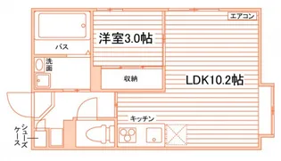ファーストステージ大供【1階】の間取り