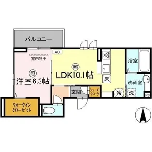 アルモ ギオーネ【1階】の間取り