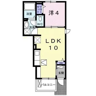 ブルック新保【1階】の間取り