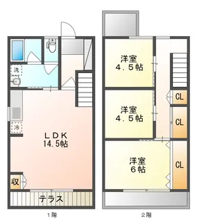 クレル後楽園A棟の間取り