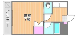 ラ・パルテール福富 壱番館【3階】の間取り