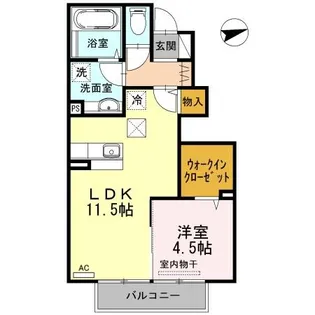 ルピナス高柳東町3【1階】の間取り