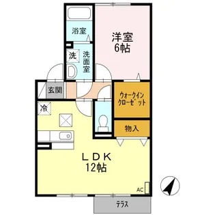 エスポワール【1階】の間取り
