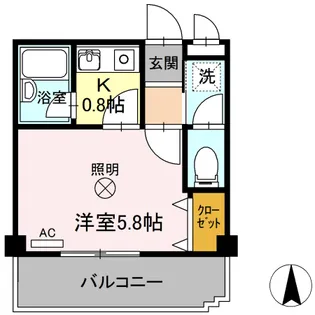 アルカディア【2階】の間取り