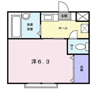 シティ大森【1階】の間取り