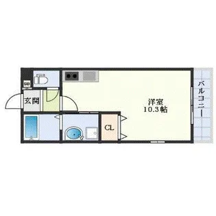 BELLAGIO【402号室】の間取り