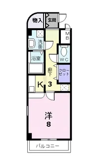 Small Luxury【3階】の間取り