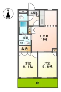 オータム めぐみ【1階】の間取り