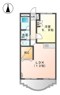 プリベール花尻【2階】の間取り
