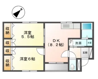 ロイヤルハイツ藤田【1階】の間取り