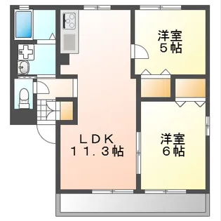 エンドレスV【2階】の間取り