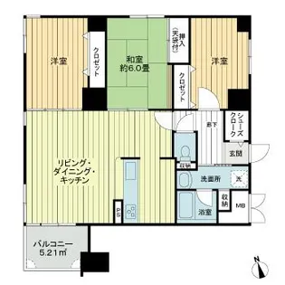 両備グレースマンション医大南【2階】の間取り