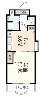 シオン北長瀬【5階】の間取り