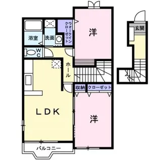 CRESTALL優【2階】の間取り