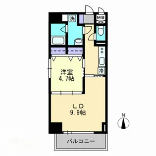 ハアラン表町【4階】の間取り