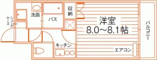 ルラシオン岡山奉還町【9階】の間取り