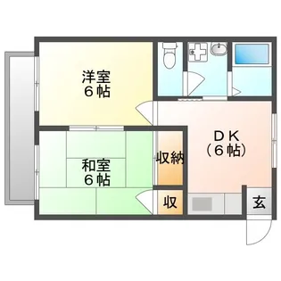 メゾンひかり Ⅱ【1階】の間取り