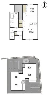 ノーブル高柳【1階】の間取り