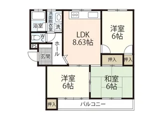 オークⅠ【1階】の間取り