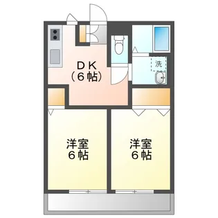 メゾネットFukudaI【2階】の間取り