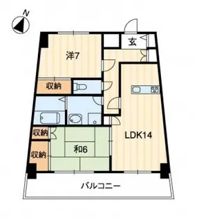 エクセルメゾン岡山【8階】の間取り