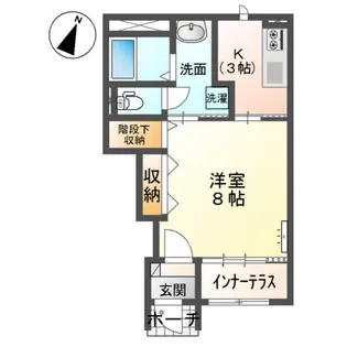 アン・ソン・ドュー【1階】の間取り