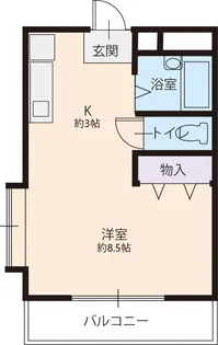 サニーコート岡大西【101号室】の間取り