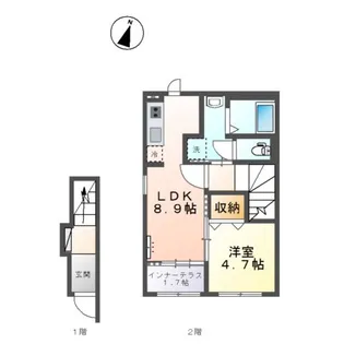 ブルーム テラス【2階】の間取り